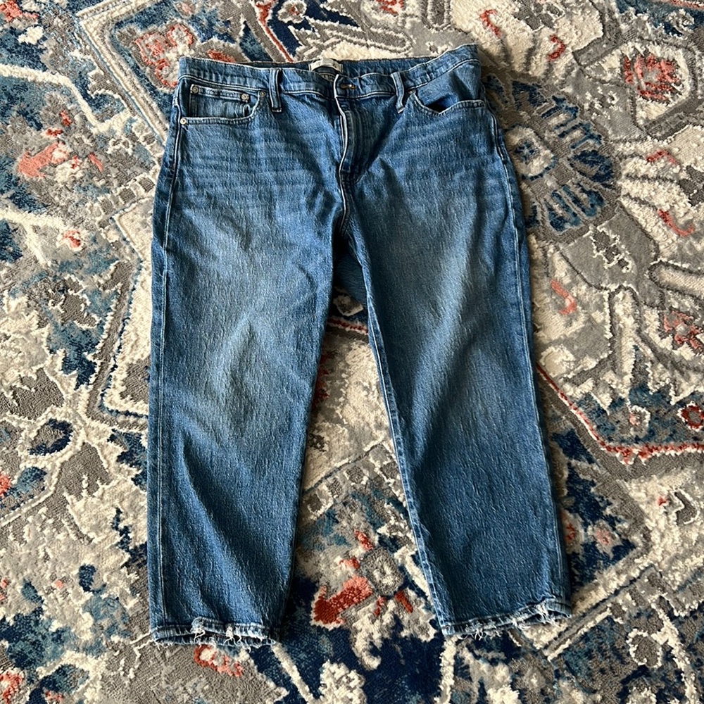 Madewell The High-Rise Slim Crop Boyjean Size 34P